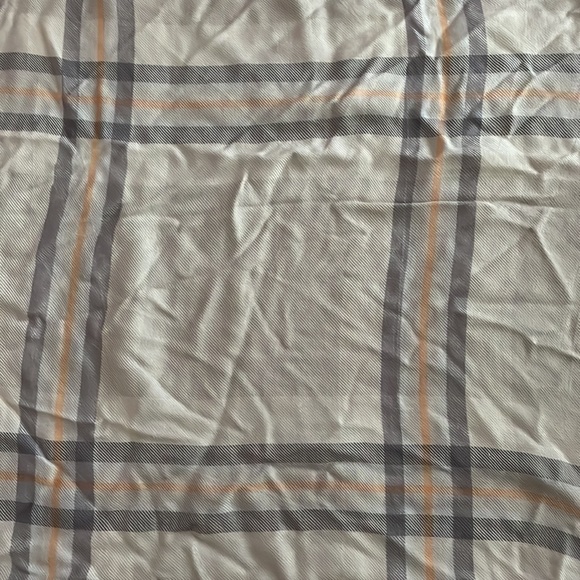 A New Day Plaid Scarf - Gray & Light Orange - Picture 5 of 5